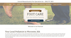 Desktop Screenshot of centralmassfoot.com