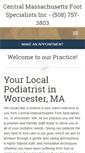 Mobile Screenshot of centralmassfoot.com